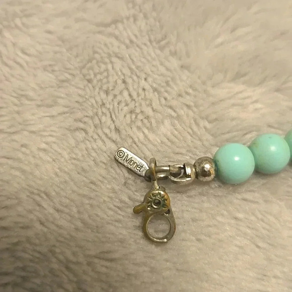 #358 Vintage Monet green necklace - Picture 4 of 5